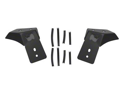 Go Rhino 3-Inch Single Cube Light Hood Latch Mount; Textured Black (20-24 Jeep Gladiator JT)